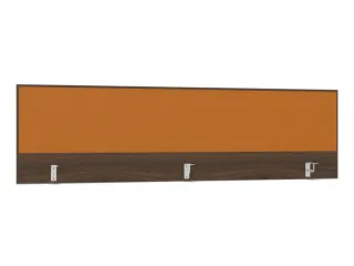 opzetpaneel bureau aanbouw achter NV bruin hickory BN3005-geel 2000mm - 1