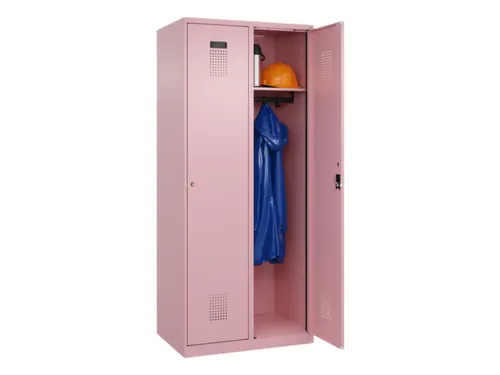 locker,HxBxD 1850x800x500mm,2vak,vak B 400mm,cil.-slot,staand op vloer