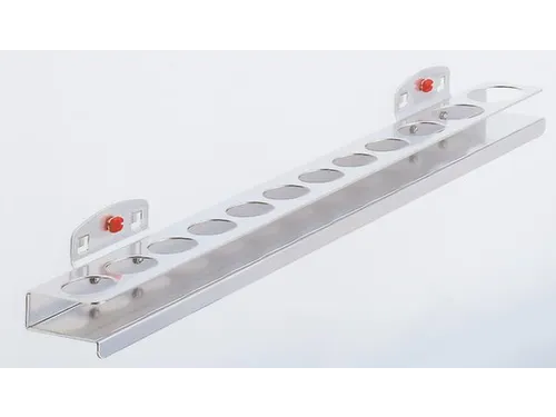 Doppenhouder Voor Geperforeerde Platen Voor 12Doppen Aluminium-Kleurig