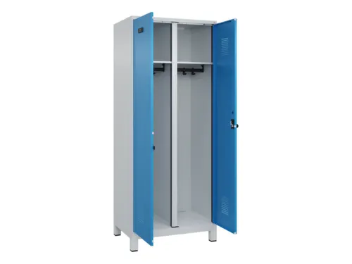 locker voor scheiding van kleding,HxBxD 1950x800x500mm,2vak
