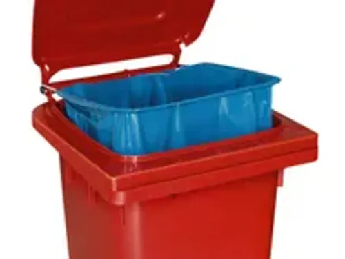 OUTLET zakhouder v. Afvalton 80l staal verzinkt
