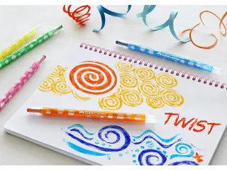 Waskrijt Faber-Castell draaibaar 24 stuks - 6