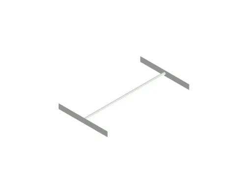 kledingstang,v. inhaakstelling,B 1000mm,staal verzinkt