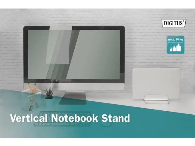 Verticale notebookstandaard aluminium zilver