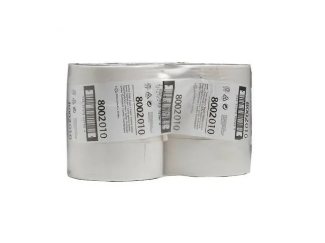 Hostess Natura toiletpapier jumbo 1-laags wit 525mtr 6 rollen