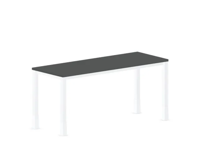 In hoogte verstelbaar bureau,HxBxD 720-840x1600x600mm,MS-donkergrijs