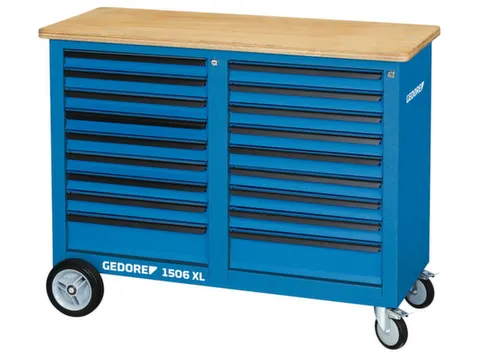 GEDORE 1506 XL 2810 Rolwerkbank 1,25m breed met 2x 9laden