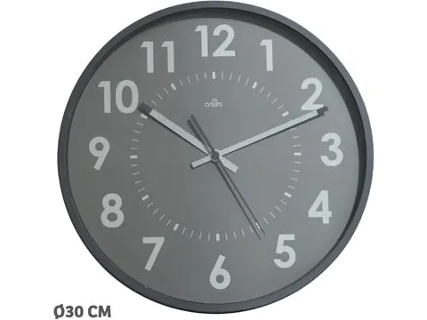 Wandklok Quartz 30 Cm Grijs