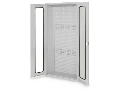 kast met sleufplaat,HxBxD 1950x1000x410mm,cil.-slot,sokkel
