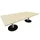 Vergadertafel Rechthoekig Hxbxd 72x240x120cm Esdoorn Onderstel Ral9006