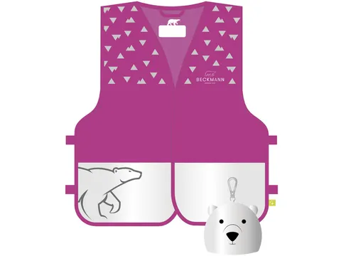 Veiligheidsvest Beckmann kind B-Seen pink 51,5x43cm