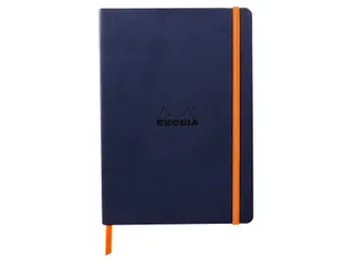 Notitieboek Rhodia A5 lijn 80 vel 90gr nachtblauw - 2