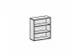 kantoorstelling,HxBxD 1150x1000x430mm,decor romp esdoorn