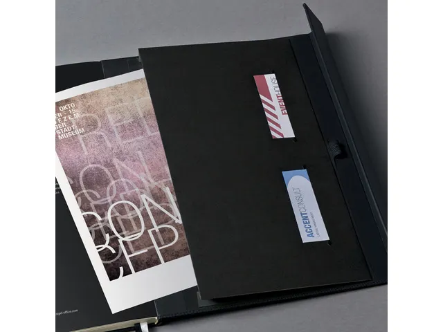 Carnet de note Sigel Conceptum Pure hardcover A4 noir quadrillé avec