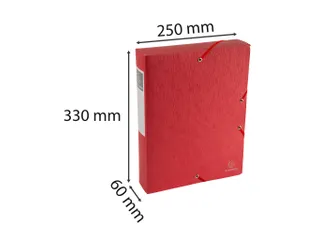 Klasseerdoos Scotten rug 60mm A4 rood - 6