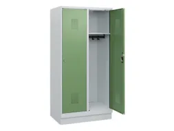 schoollocker,HxBxD 1630x800x500mm,2vak,vak B 400mm,cil.-slot,sokkel