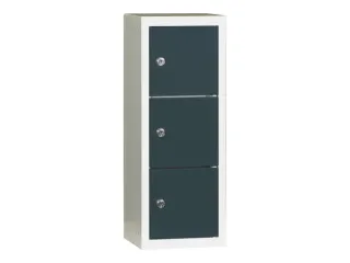 lockerkast,HxBxD 598x225x200mm,1x3vakken,RAL7035,front RAL7016 - 2