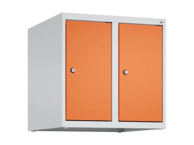 opzetkast,v. locker,2vak.,vak B 250mm,HxBxD 500x500x500mm,vleugeldeur