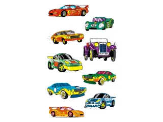 papieretiket Z-Design Kids pakje a 3 vel auto's - 2