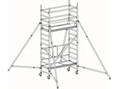 rolsteiger,reik H 4,57m,steiger H 3,8m,2platform(s),m. luik