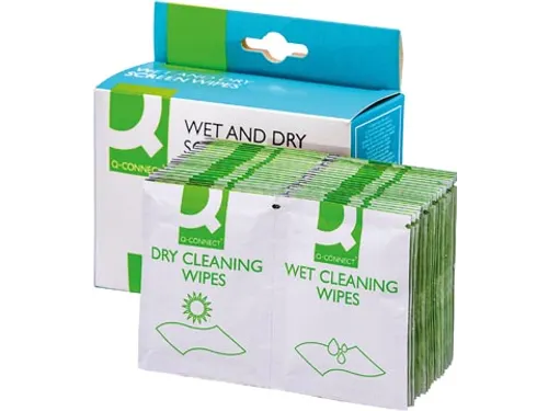 Wet & Dry Beeldschermreinigingsdoekjes Doos à 20 stuks