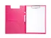 Klembordmap MAUL A4 staand met penlus PVC neon roze