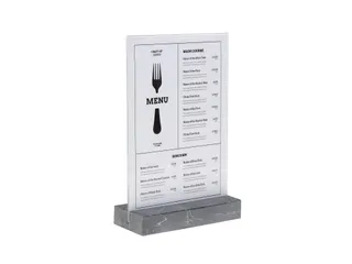 Kaarthouder Europel Folderstandaard A4 Polystone antraciet - 4