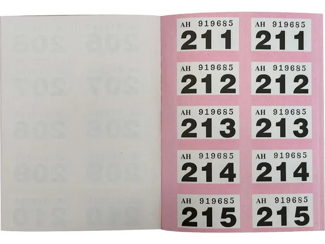 Genummerde Tickets 1-500