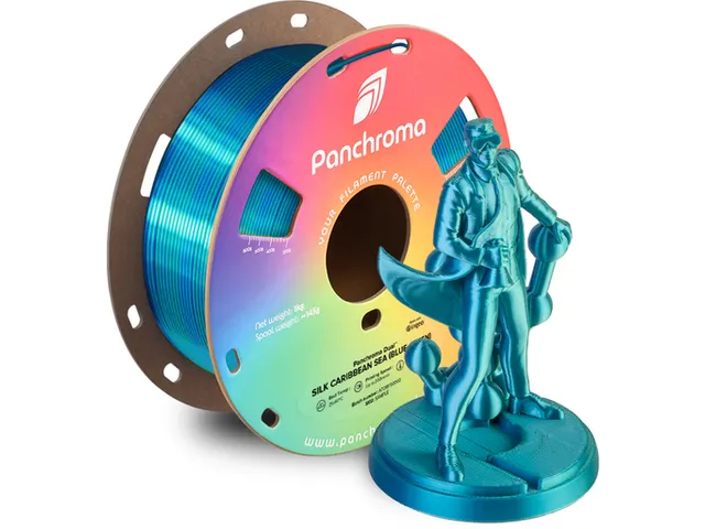 PLA Dual Silk 1,75mm blauw-groen 1kg Panchroma 3D Filament
