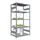 Rvs Inhaakstelling Basis 2000x1060x635mm 5legborden Vaklast 200kg