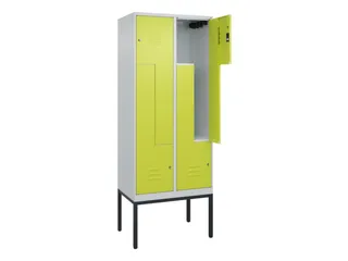 Z-garderobekast,HxBxD 2120x800x500mm,vak B 200/400mm,cil.-slot - 2