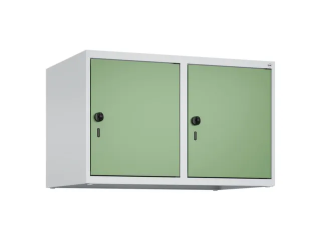 opzetkast,v. locker,2vak.,vak B 400mm,HxBxD 500x800x500mm,draaigrendel