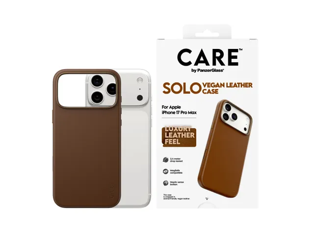 PanzerGlass CARE Solo Case Brown iPhone 17 Pro Max