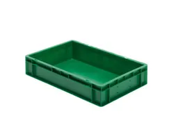 Euronorm-stapelbak 22l 120x600x400mm Wanden/bodem Gesloten Groen