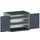 kast met geperforeerde platen,HxBxD 800x1050x525mm,2xStalen bodem