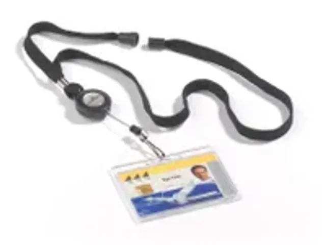 OUTLET Lacet textile 10 avec enrouleur et attache mousqueton noir