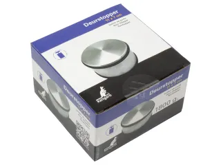 Deurstopper Kangaro metaal, hoog, chroom, 1800 gram, afmeting: Ø11x7c - 7