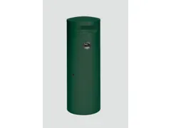 Combi-Asbak 90 Liter HxØ 1245x420mm Ral6005 Groen Afsluitbaar Staal