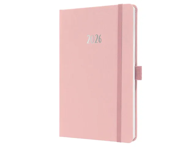 Weekagenda Feel A5 2026 (NL/FR/EN/DU) Soft Rose Hardcover