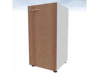 kantoorkast,HxBxD 860x430x450mm,1xhouten vloer,2ordnerhoogte,romp wit - 3