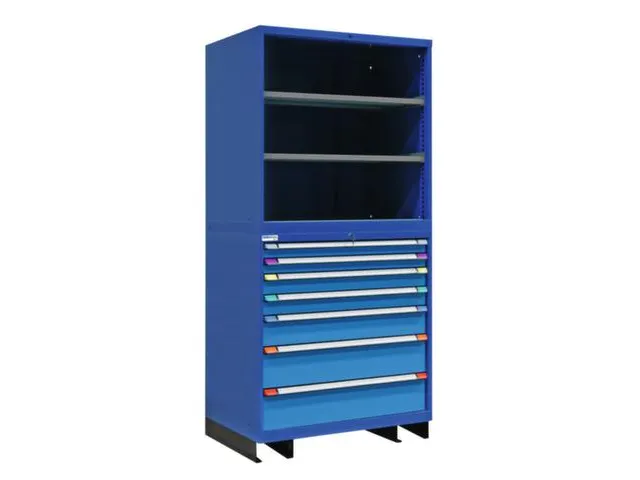 combikast,HxBxD 2100x1005x695mm,7lade(n),key lock,2xStalen bodem