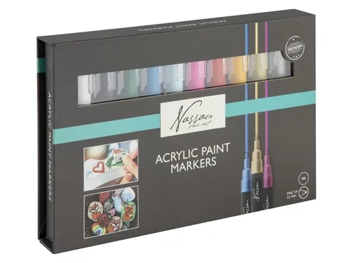 Acrylmarker Nassau set à 10 kleuren