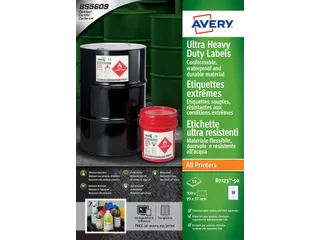 Etiket Avery B7173-50 99x57mm polyethyleen wit 500 stuks - 6
