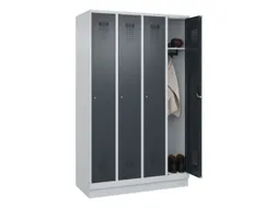 locker,HxBxD 1950x1200x500mm,4vak,vak B 300mm,cil.-slot,sokkel