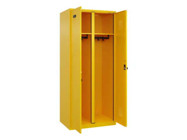 locker voor scheiding van kleding,HxBxD 1850x800x500mm,2vak