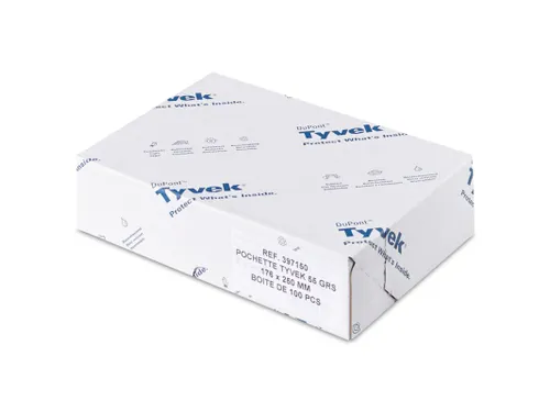 Akte Envelop H-Bodem Tyvek 229x324x38mm Wit zelfklevend 100 Stuks