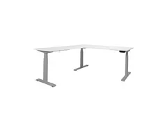 Elektrisch Hoekbureau Dextro Plus 260x140180x160cm Frame Alu Blad Krij