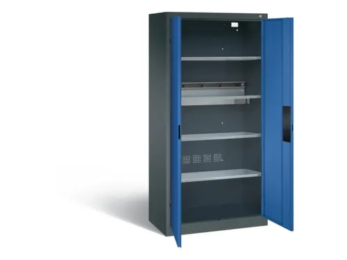 acculaadkast 1950x930x500mm 5stekkerdozen 230V cil.-slot front RAL5010