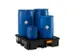 PE-opvangbak,v. 4x200l vat,opvangvol. 220l,HxBxD 290x1230x1230mm