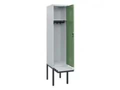 locker met bank,HxBxD 1950x400x815mm,1vak,vak B 400mm,cilinderslot